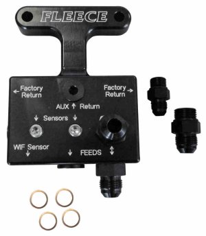 Dodge Ram Fuel Distribution Block - Fleece Performance - 3rd Gen Cummins - `03-`07 Dodge Ram Fuel Distribution Block - Fleece Performance - 3rd Gen Cummins - `03-`07